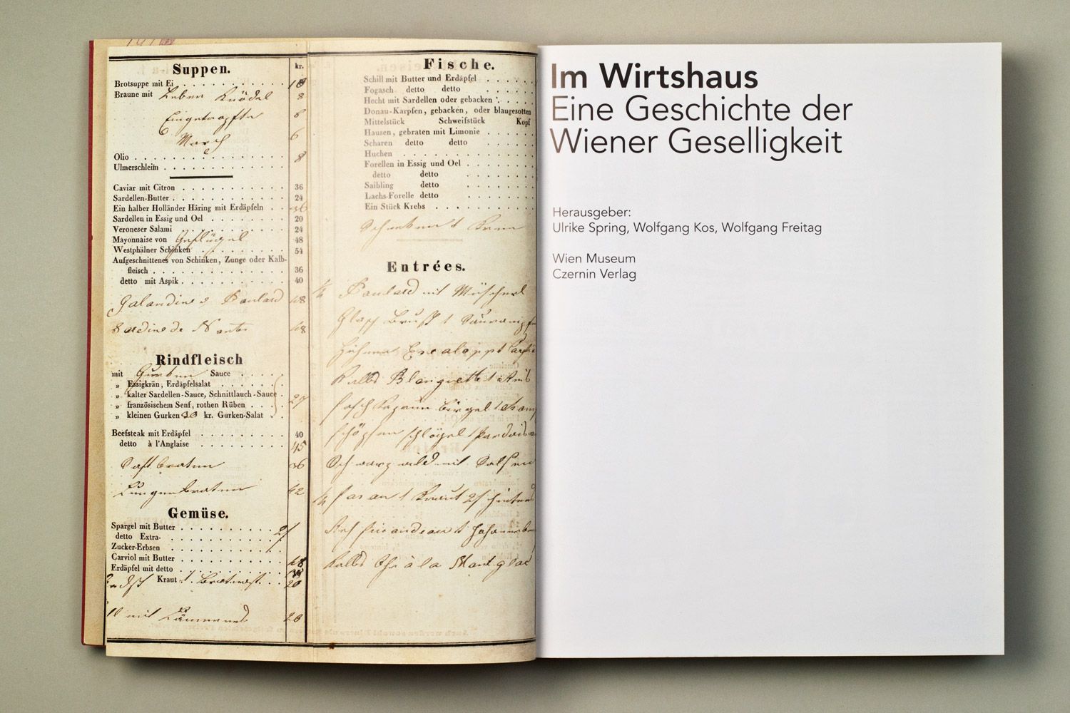 Wien Museum Im Wirtshaus Katalog Schmutztitel