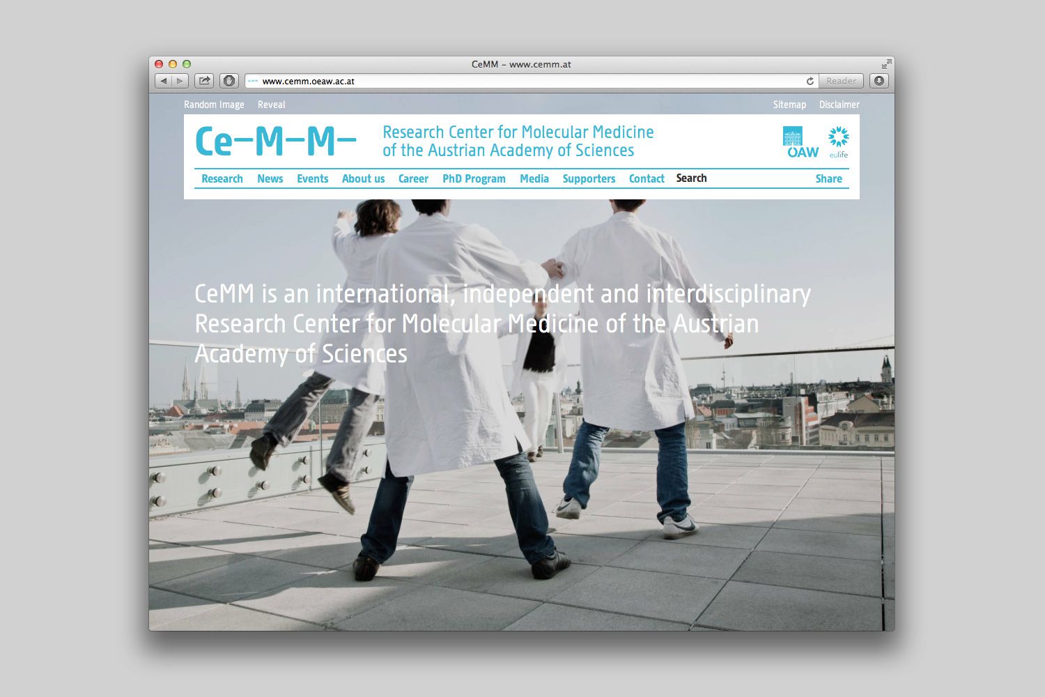CeMM Website 1
